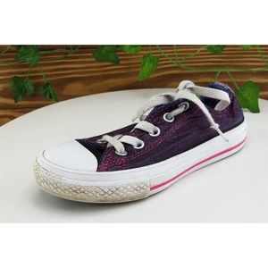 Converse‎ All Star Toddler Girls 12 Medium Purple Low Top Fabric